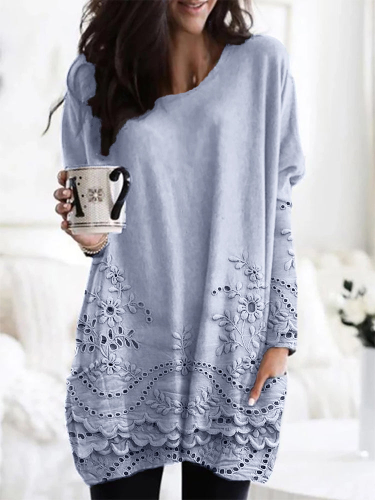 Ruelle - Trendy Cozy Printed Sweater