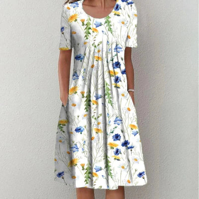 Rose™ | Stylish and Casual Floral Dress with Pockets