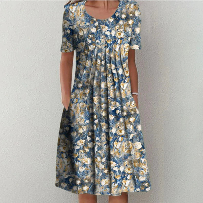 Rose™ | Stylish and Casual Floral Dress with Pockets