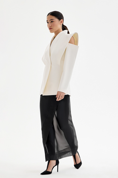 Valeria™ | Sculptural Shoulder Blazer