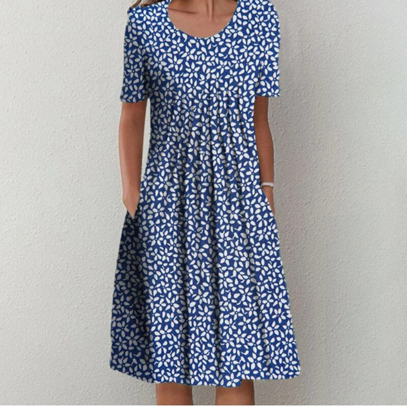 Rose™ | Stylish and Casual Floral Dress with Pockets