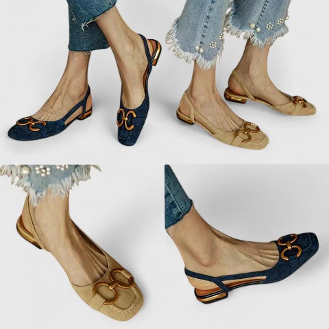 Kaitlyn | Orthopedic Leather Buckle Sandals