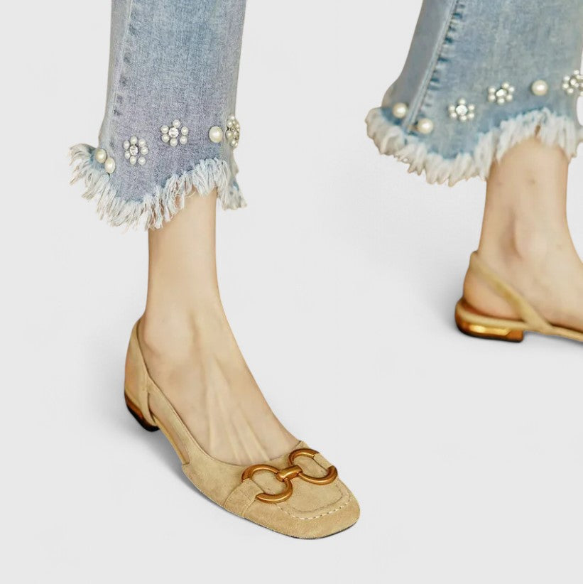 Kaitlyn | Orthopedic Leather Buckle Sandals