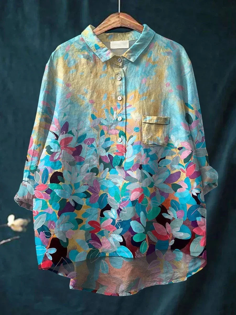 Ella® | Stylish Floral Shirt with Buttons