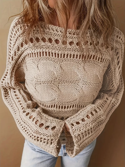 Lucinda™ Crochet Knit Sweater