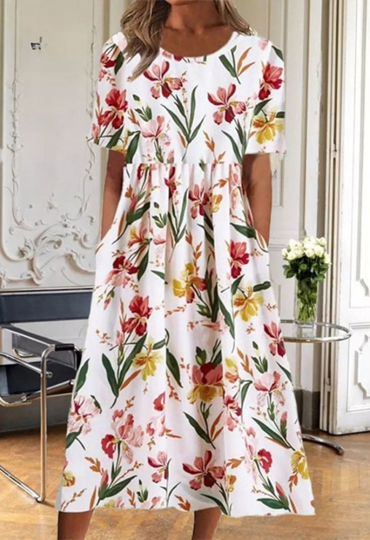 Aria | Floral Breeze Loose Dress