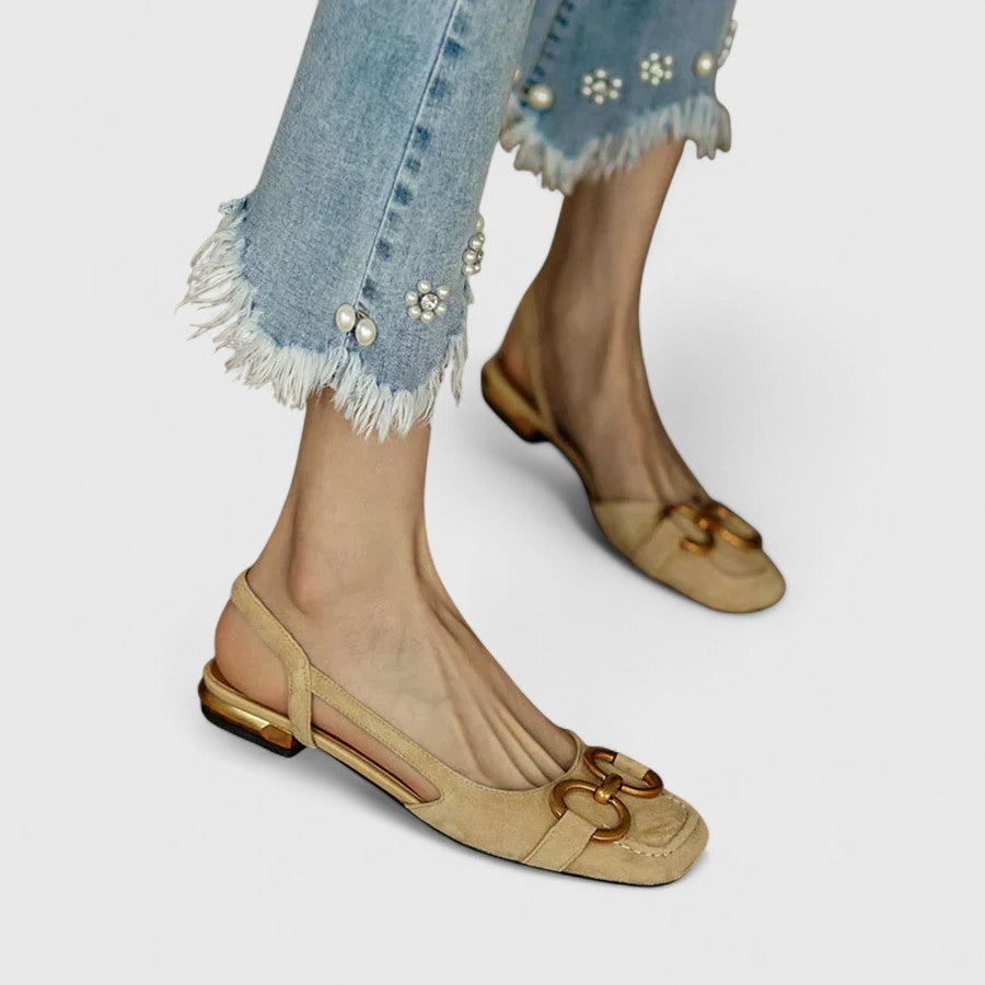 Kaitlyn | Orthopedic Leather Buckle Sandals